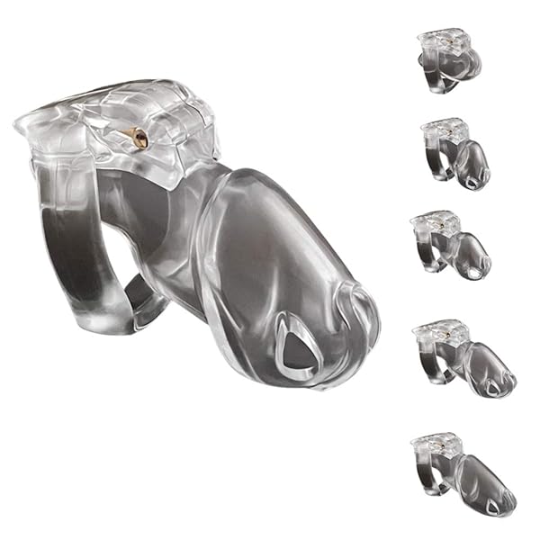 sm – HT-V4 男性貞操ロック 錠付貞操装置 樹脂 コックケージ 拘束具 貞操ケージ SM 付き4 コック リング 大…