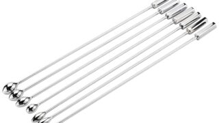 sm – コックプラグ ペニスプラグ ステンレス 金属製 ペニス責め ペニスロッド ペニス栓 ブジープラグ 細いビーズ式 男…