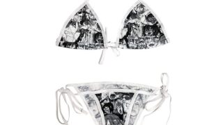 ランジェリー – ビキニ レディース 水着 アヘ顔 マイクロビキニ セクシー アニメ柄 コスプレ 三角ビキニ コスチューム 極小 紐…