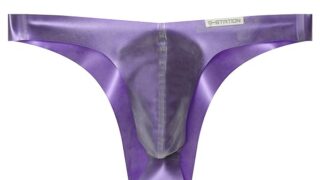 ランジェリー – [ジーステーション] メンズビキニ ラテックス 凸フロント ハーフバック ビキニ ノーシーム メンズ 男性下着 立体縫製