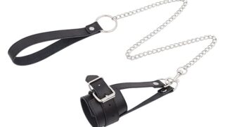 貞操帯 コックケージ チェーン付き レザーボンデージ 睾丸 責め グッズ コックリング ペニス ペニスアクセサリー…