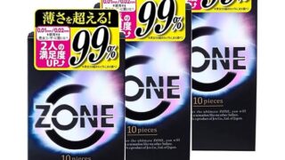 【3個セット】ZONE ゾーン コンドーム ゴム 10個入り × 3個 当店オリジナルサンクスカード付き