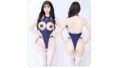 コスプレ – [Aokeea] スクール水着 セクシー ハイレグ レオタード ランジェリー 胸空き オープンクロッチ ランジェリ…